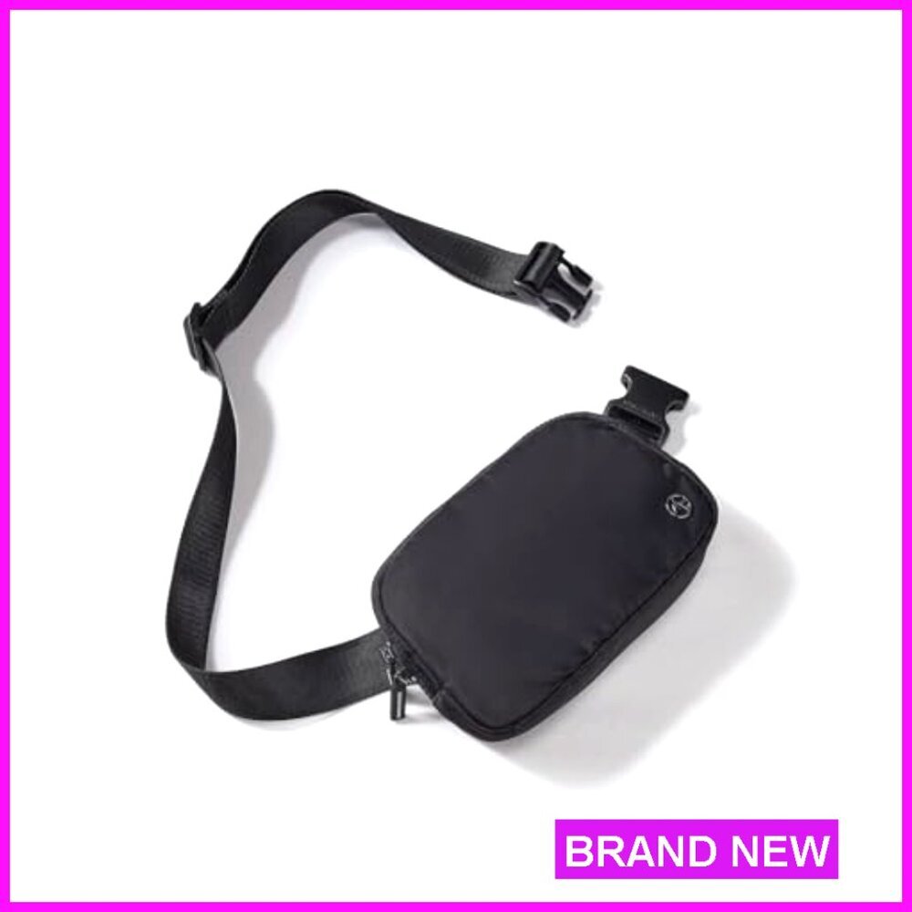 Nylon Fanny Pack Crossbody Belt Bag Water Repellent Adjustable Strap Minimal - Picture 2 of 6